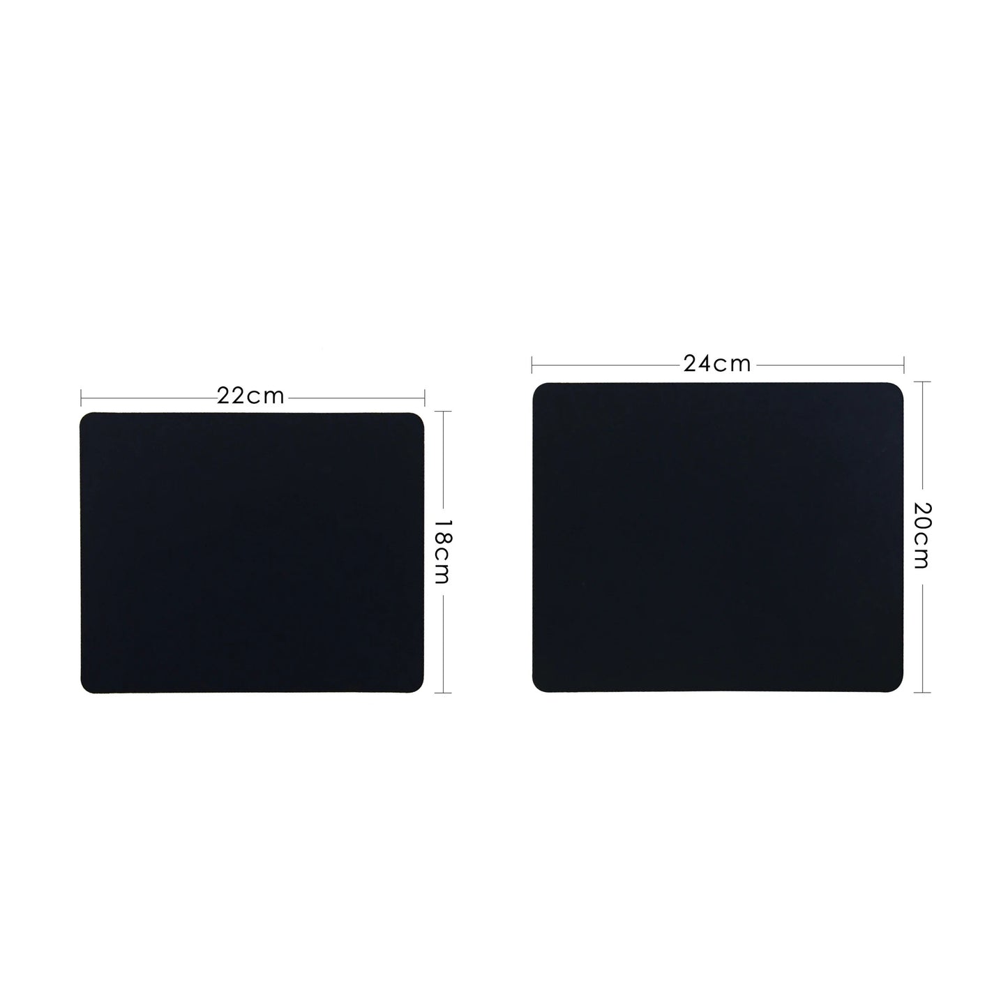 Universelles Ultra Dünnes Mauspad – Schwarze Gaming Schreibtischunterlage für Laptop, Computer und Tablet PC Kaufschwan®