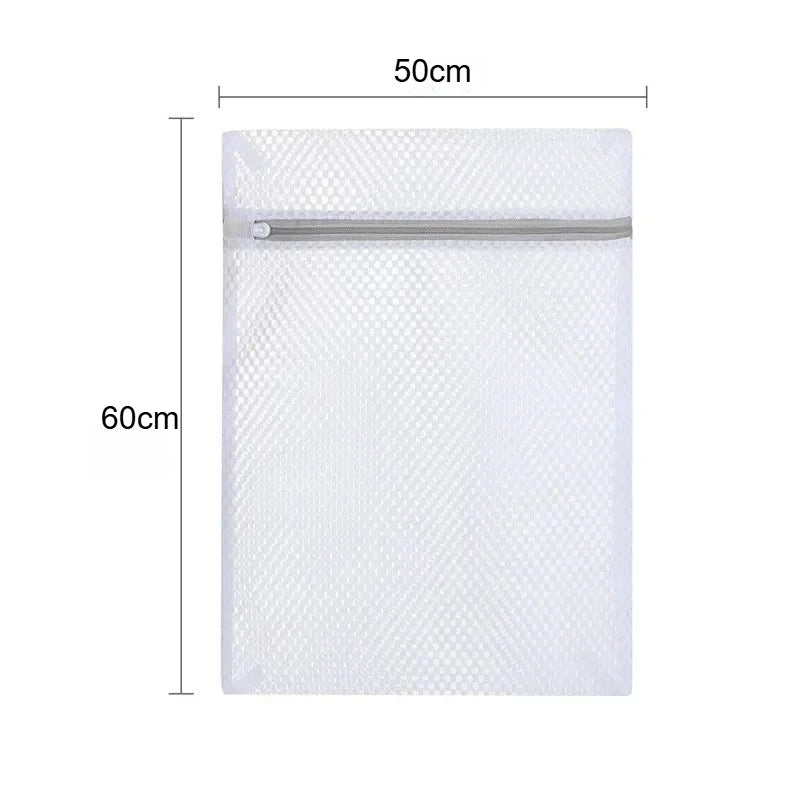 1–10 Stück Weiße Honigwaben-Wäschenetze – Wiederverwendbare Waschbeutel für Feine Wäsche | Strapazierfähiger Netzstoff Waschmaschinenbeutel Kaufschwan® 50X60cm 1 Stück