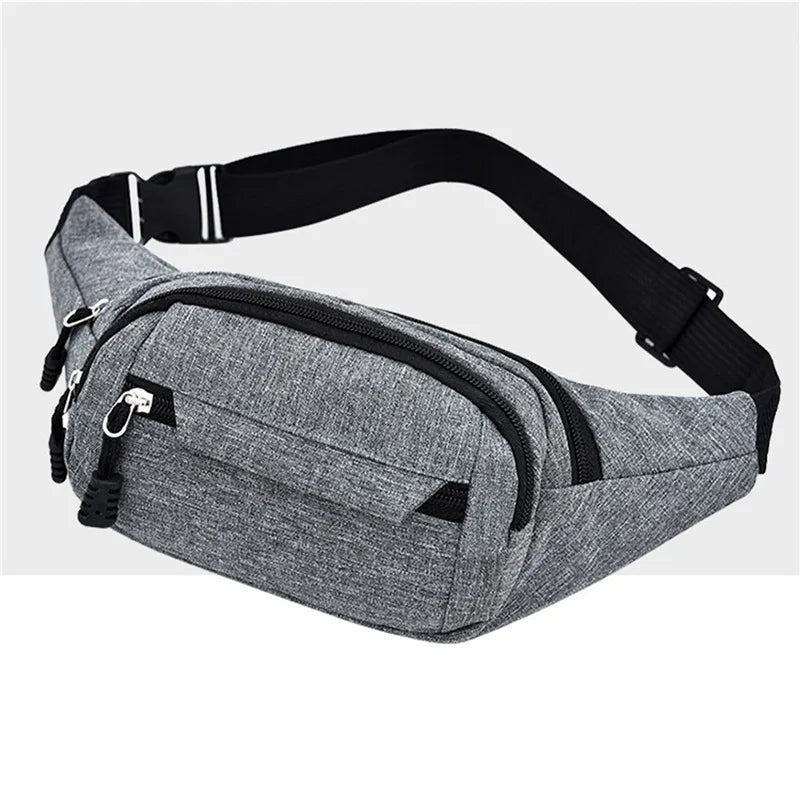 Unisex Hüft- und Bauchtasche – Banana Bum Bag | Modische Gürteltasche, Crossbody Brusttasche & Reise Fanny Pack für Damen und Herren Kaufschwan® Grau A