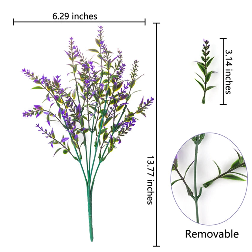 Künstliches Lavendelgras aus Kunststoff – Kunstblume für Hochzeit, Zuhause, Garten & Vasen Dekoration | DIY & Fotorequisiten Kaufschwan®