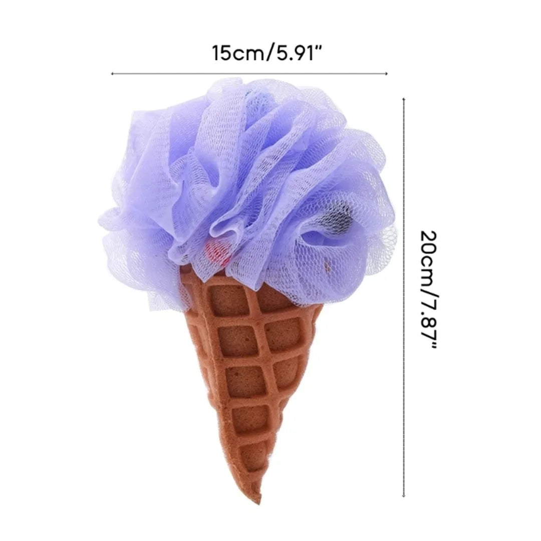 Eiscreme Körper Schwamm – Regenbogen Mesh Bade- & Dusch Peeling Puff Kaufschwan®