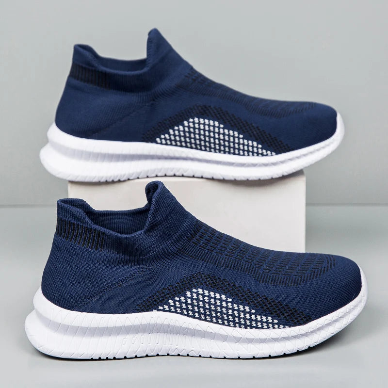 Herren Laufschuhe – Atmungsaktive Leichte Sportschuhe | Bequeme Sneaker für Outdoor & Training Kaufschwan® Blau 39