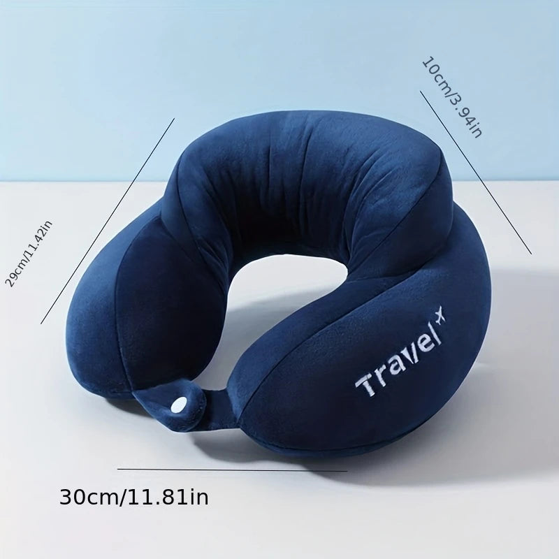 U Förmiges Memory Foam Nackenkissen – Weiches Reise und Massagekissen für Flugzeug und Entspannung Kaufschwan®