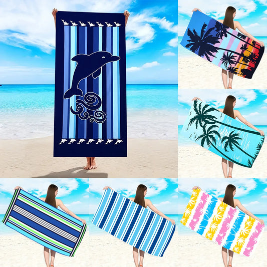 Ultrafeines Mikrofaser Strandtuch – Schnell Trocknend & Saugfähig | Multifunktionales Handtuch für Schwimmen, Yoga, Reisen & Camping Kaufschwan®