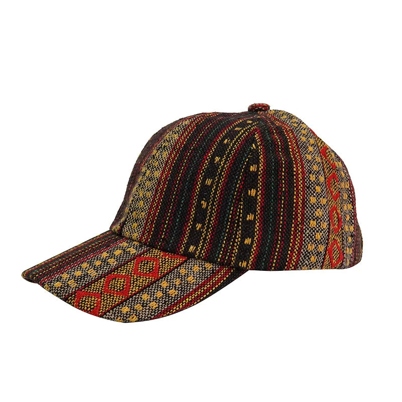 Bohemia Print Baseballkappe | Damen & Herren Boho Stil Baseballcap | Baumwolle Verstellbar Snapback Outdoor Cap Kaufschwan®