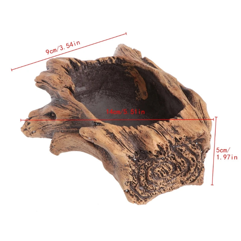 Sukkulenten Blumentopf Bonsai Deko – Zement Pflanztopf mit Holzoptik | Garten Zubehör für Innen & Außen Kaufschwan®