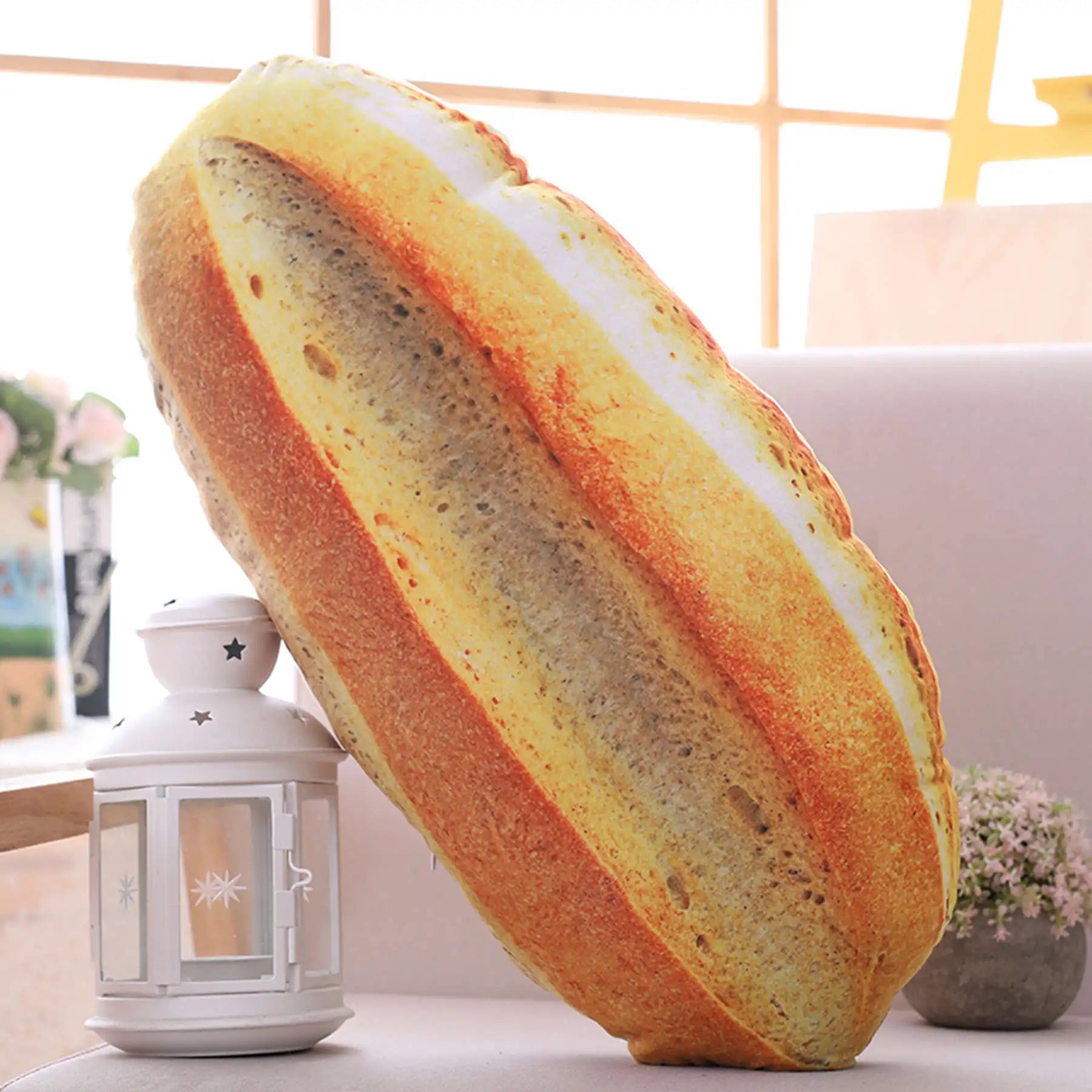 Brot Plüschkissen | Kreatives Lebensmittel Plüschtier | Lustiges Fastfood Nackenkissen | Heimdeko & Kinder Geschenk Kaufschwan®