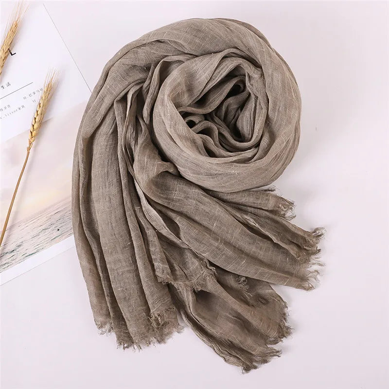 Herbst Baumwolle Pashmina Schal | Damen Winter Wärmeschal | Weiches Umschlagtuch, Stola & Foulard Kaufschwan®