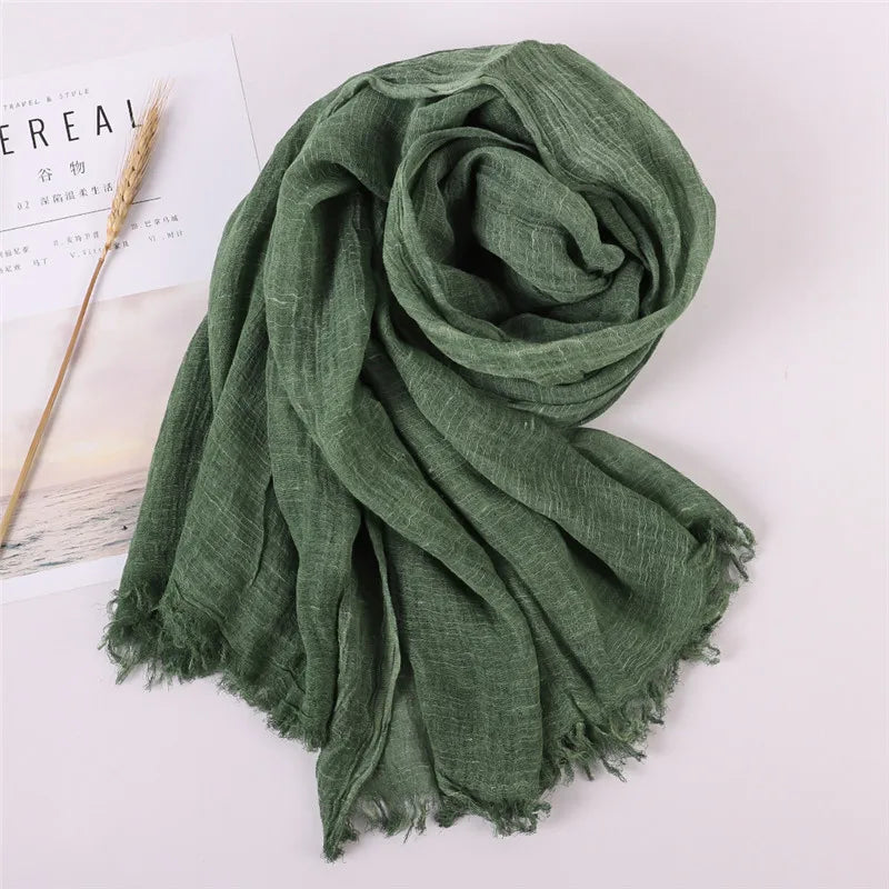 Herbst Baumwolle Pashmina Schal | Damen Winter Wärmeschal | Weiches Umschlagtuch, Stola & Foulard Kaufschwan®