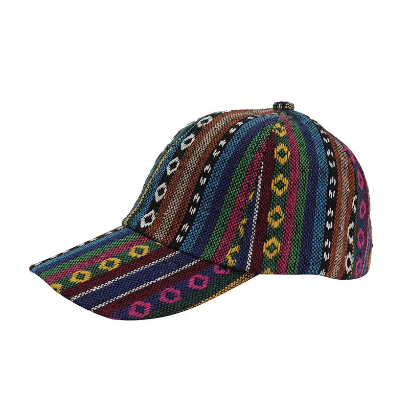 Bohemia Print Baseballkappe | Damen & Herren Boho Stil Baseballcap | Baumwolle Verstellbar Snapback Outdoor Cap Kaufschwan®