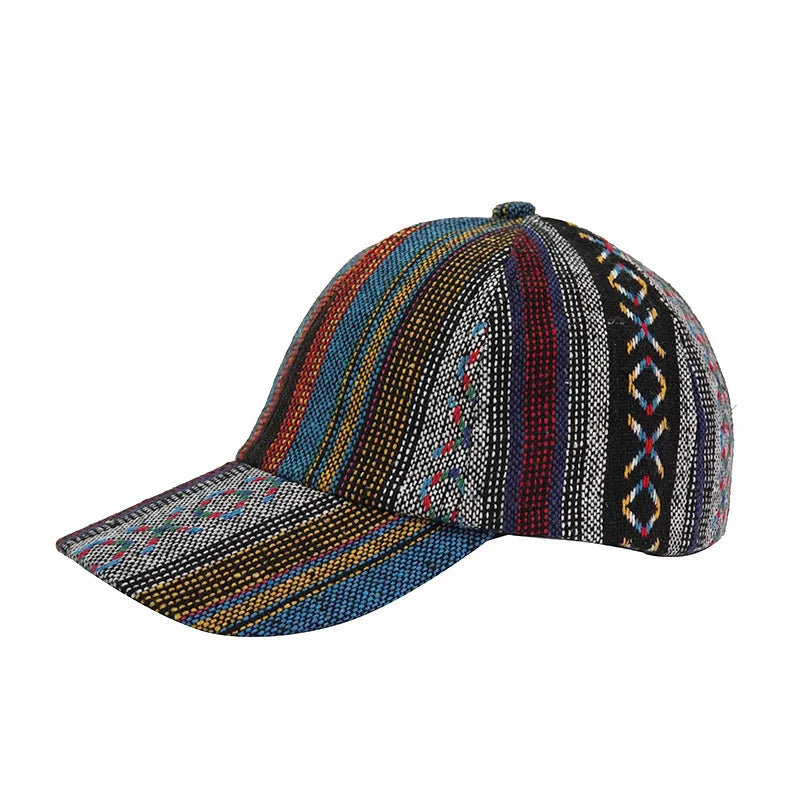 Bohemia Print Baseballkappe | Damen & Herren Boho Stil Baseballcap | Baumwolle Verstellbar Snapback Outdoor Cap Kaufschwan®