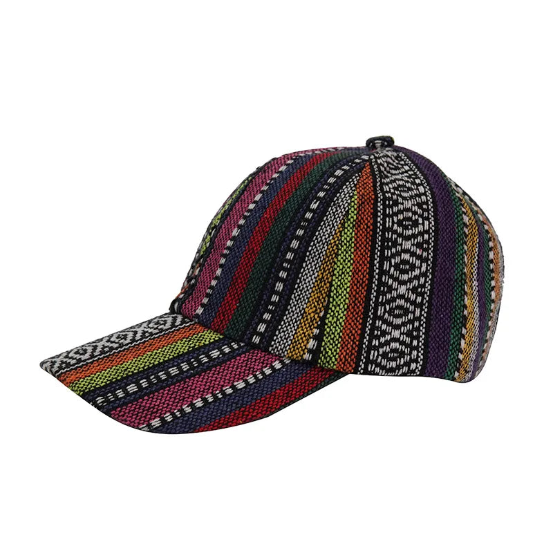Bohemia Print Baseballkappe | Damen & Herren Boho Stil Baseballcap | Baumwolle Verstellbar Snapback Outdoor Cap Kaufschwan®