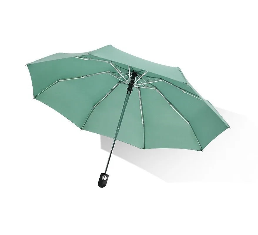 Mini Vollautomatischer Schirm – UV-beständiger Vinyl-Sonnenschutz 5-Fach Faltbarer Tragbarer Reise-Regenschirm für Sonne & Regen Kaufschwan®