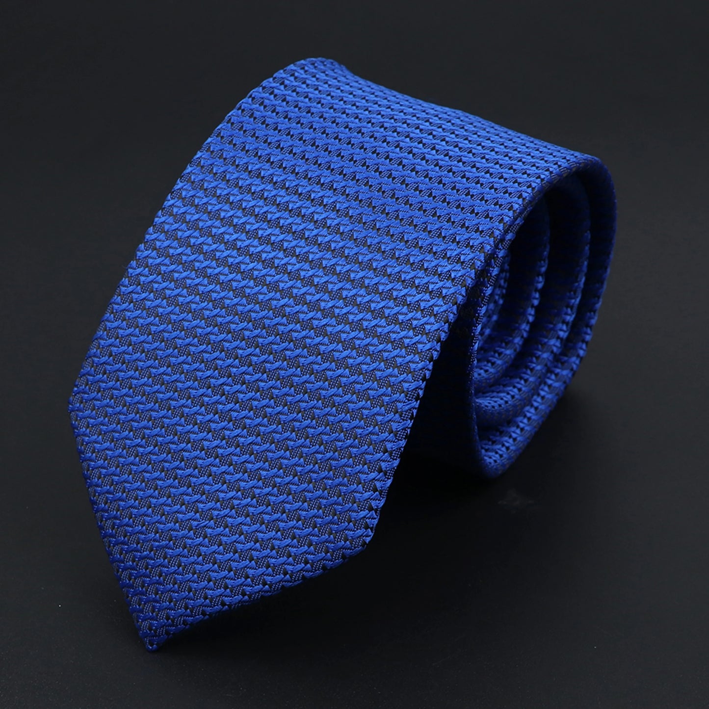 Herren Jacquard-Krawatte mit Punkten & Streifen – Klassische Polyester-Krawatte | Weiche Cravate in Blau, Schwarz, Rot & Rosa für Business & Alltag Kaufschwan®