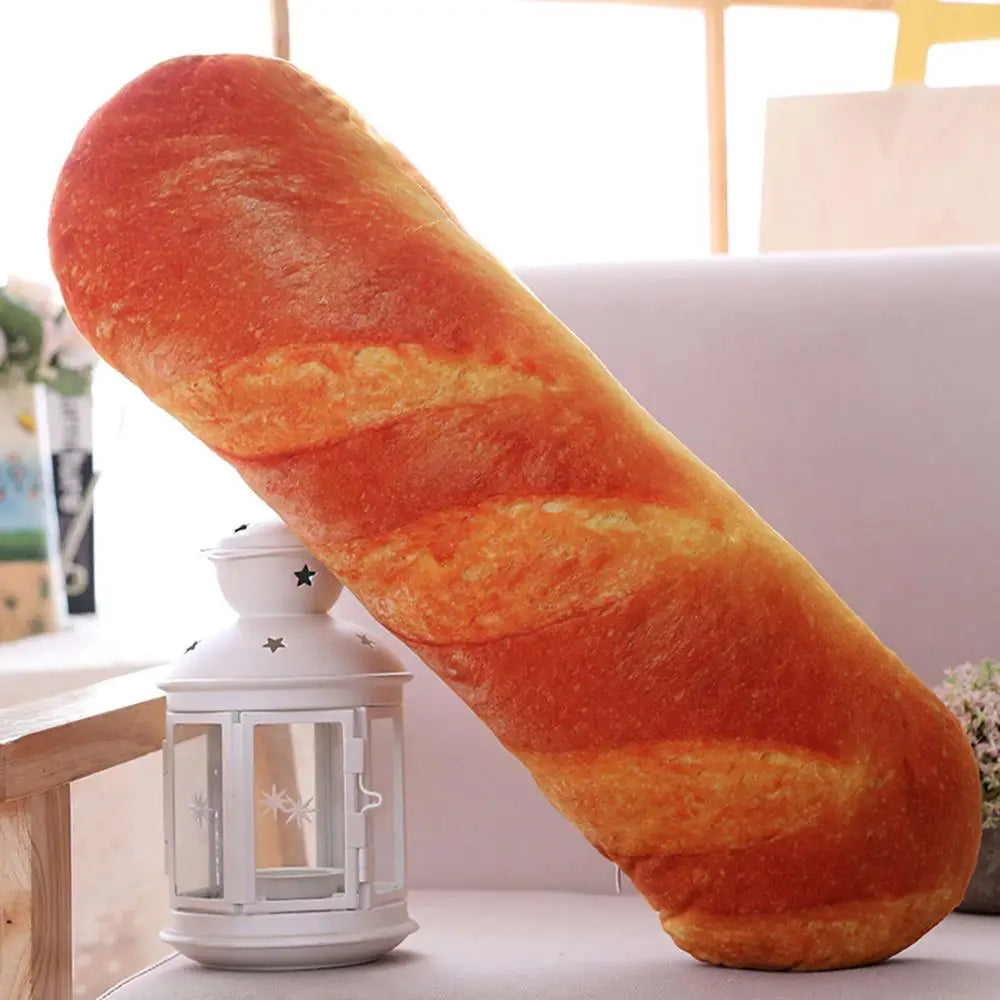 Brot Plüschkissen | Kreatives Lebensmittel Plüschtier | Lustiges Fastfood Nackenkissen | Heimdeko & Kinder Geschenk