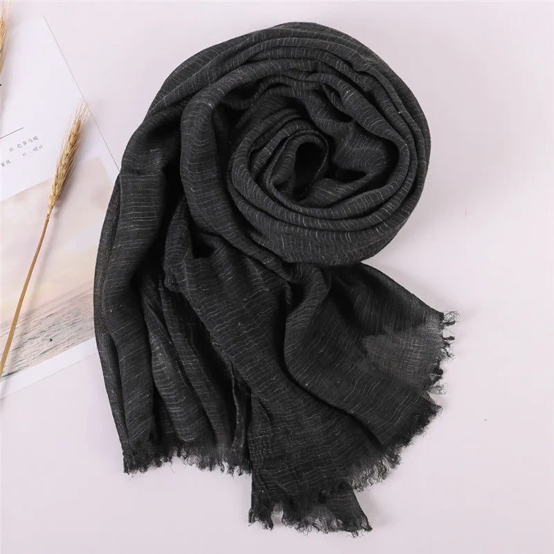 Herbst Baumwolle Pashmina Schal | Damen Winter Wärmeschal | Weiches Umschlagtuch, Stola & Foulard Kaufschwan®