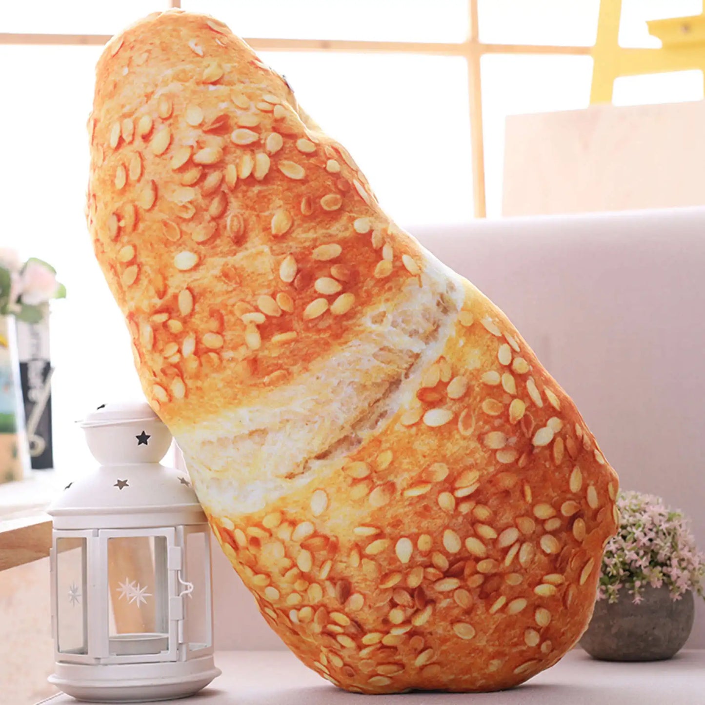 Brot Plüschkissen | Kreatives Lebensmittel Plüschtier | Lustiges Fastfood Nackenkissen | Heimdeko & Kinder Geschenk Kaufschwan®