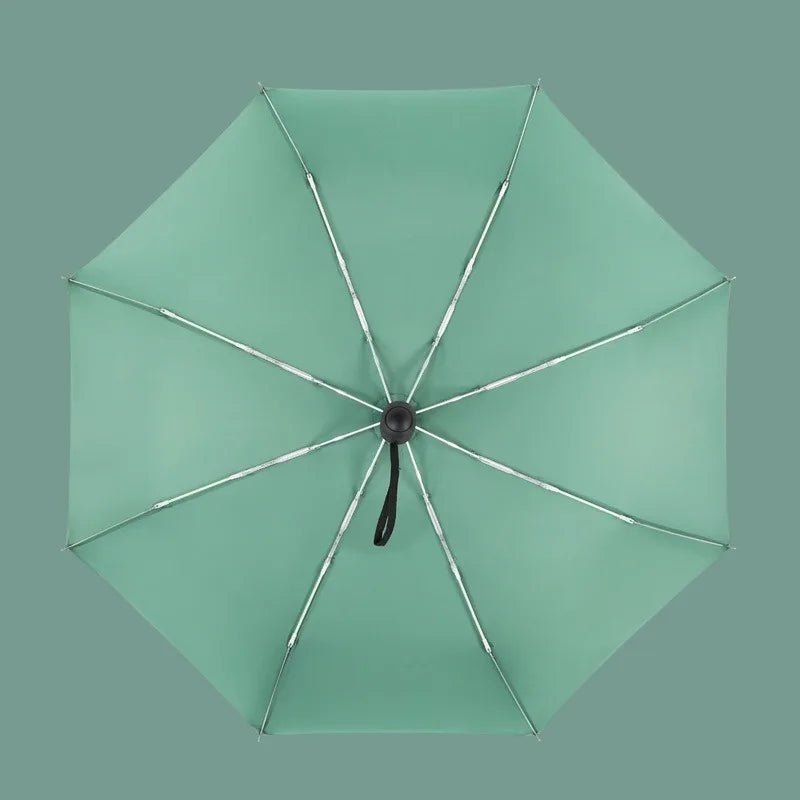Mini Vollautomatischer Schirm – UV-beständiger Vinyl-Sonnenschutz 5-Fach Faltbarer Tragbarer Reise-Regenschirm für Sonne & Regen Kaufschwan®