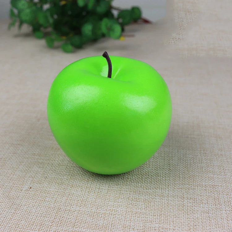 Hochrealistische Künstliche Äpfel – Plastik Rote & Grüne Apfel Dekoration für Fotografie, Zuhause & Obstladen Kaufschwan®
