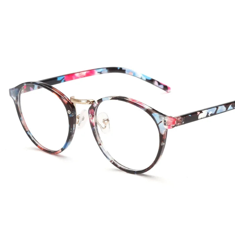 Klassische Runde Brillenfassung – Transparente Optische Brille für Damen & Herren | Modische Computerbrille im Schlichten Design Kaufschwan® Mehrfarbig