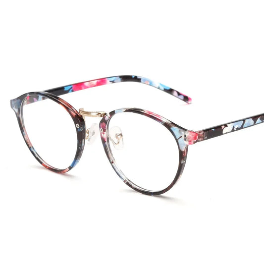 Klassische Runde Brillenfassung – Transparente Optische Brille für Damen & Herren | Modische Computerbrille im Schlichten Design Kaufschwan® Mehrfarbig