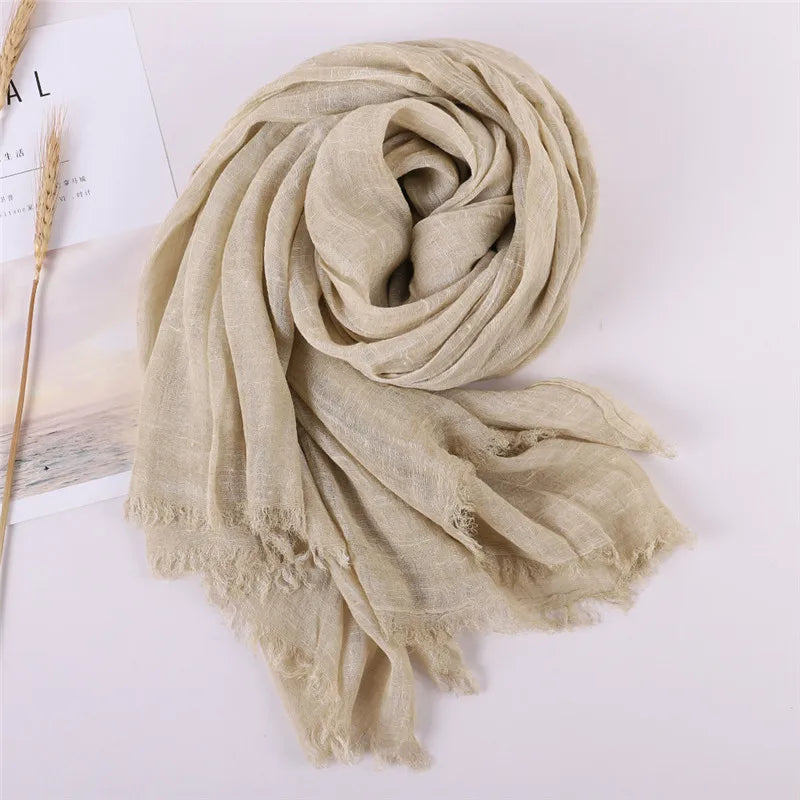 Herbst Baumwolle Pashmina Schal | Damen Winter Wärmeschal | Weiches Umschlagtuch, Stola & Foulard Kaufschwan®