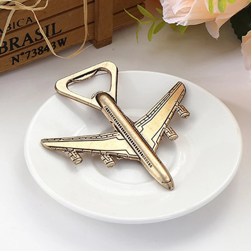 Retro Flugzeug Flaschenöffner Schlüsselanhänger – Antikes Metall Geschenk Kaufschwan®