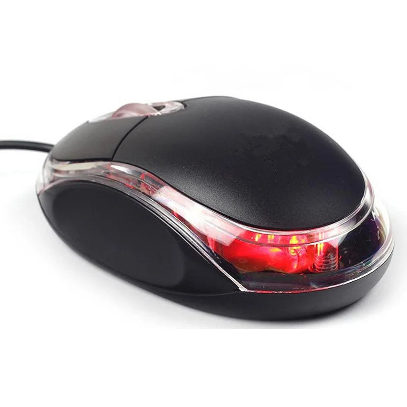 Mini Optische Kabelmaus USB – LED Ergonomische Maus für PC, Laptop & Notebook Kaufschwan®