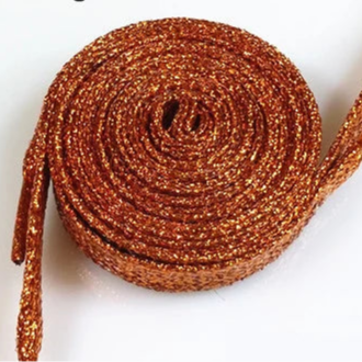 Glitzernde Schnürsenkel – 16 Farben in Gold, Silber & Bunt | 110cm Modische Laces für Sneaker, Sportschuhe & Stiefel