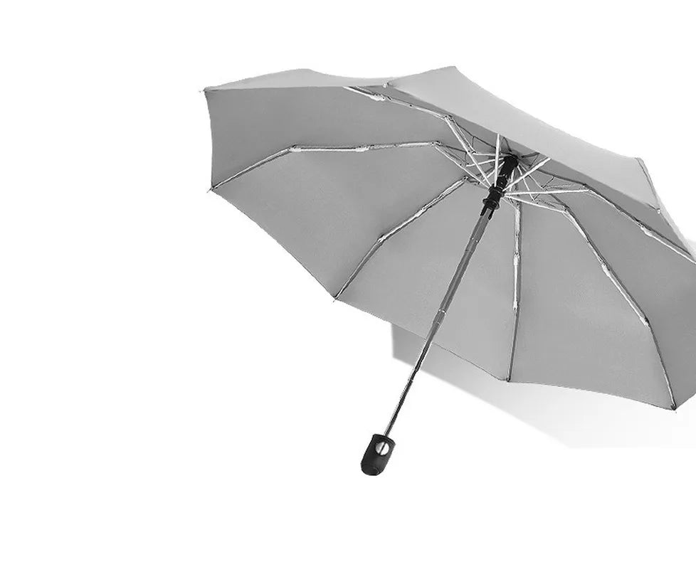 Mini Vollautomatischer Schirm – UV-beständiger Vinyl-Sonnenschutz 5-Fach Faltbarer Tragbarer Reise-Regenschirm für Sonne & Regen Kaufschwan®