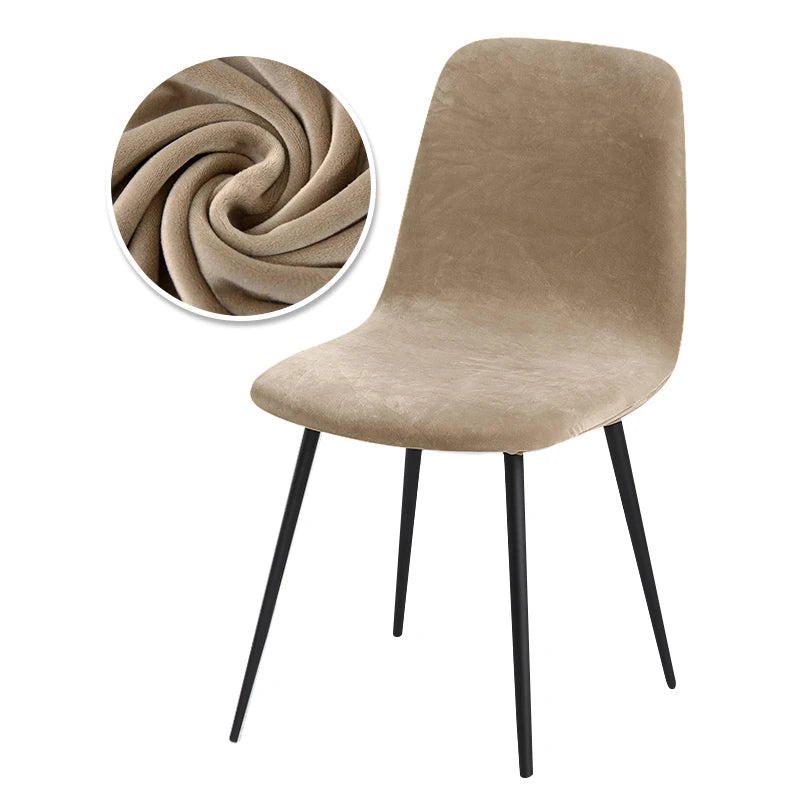 Hochwertiger Samt Stuhlbezug 1/2/4/6 Stück – Elastischer Esszimmer Stuhlüberzug | Zwei Stoffvarianten Stuhlbezüge für Zuhause Kaufschwan®