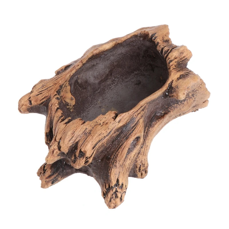Sukkulenten Blumentopf Bonsai Deko – Zement Pflanztopf mit Holzoptik | Garten Zubehör für Innen & Außen Kaufschwan®