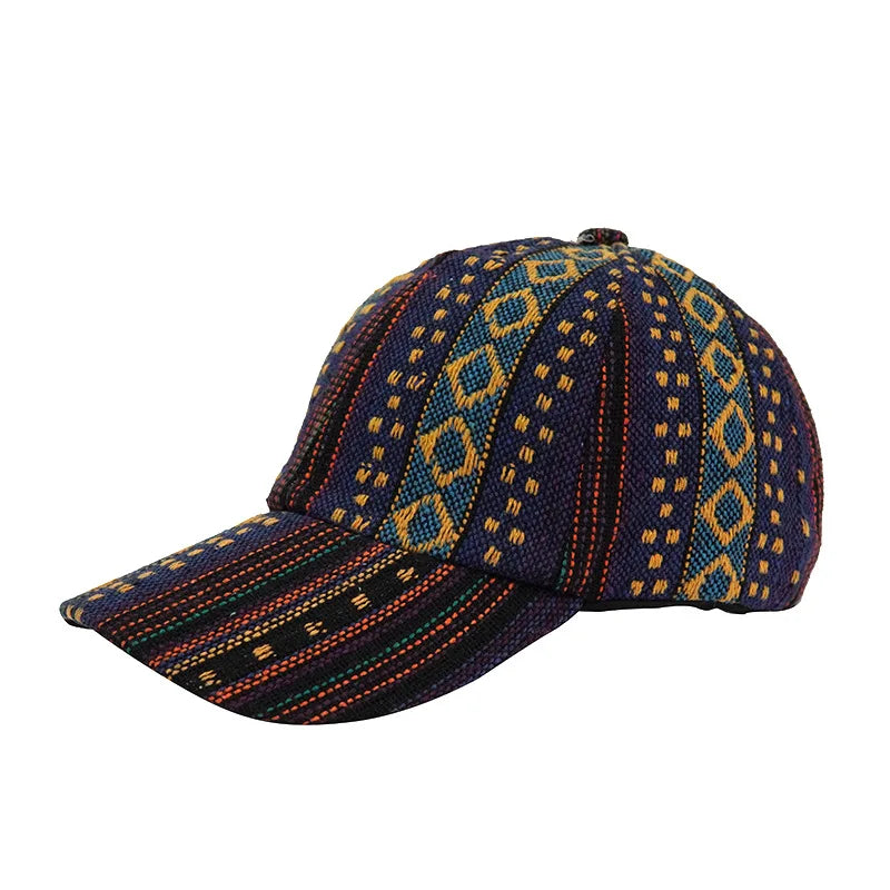 Bohemia Print Baseballkappe | Damen & Herren Boho Stil Baseballcap | Baumwolle Verstellbar Snapback Outdoor Cap Kaufschwan®