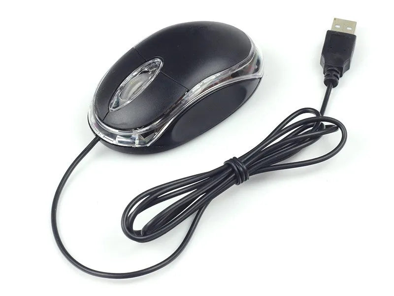 Mini Optische Kabelmaus USB – LED Ergonomische Maus für PC, Laptop & Notebook Kaufschwan®