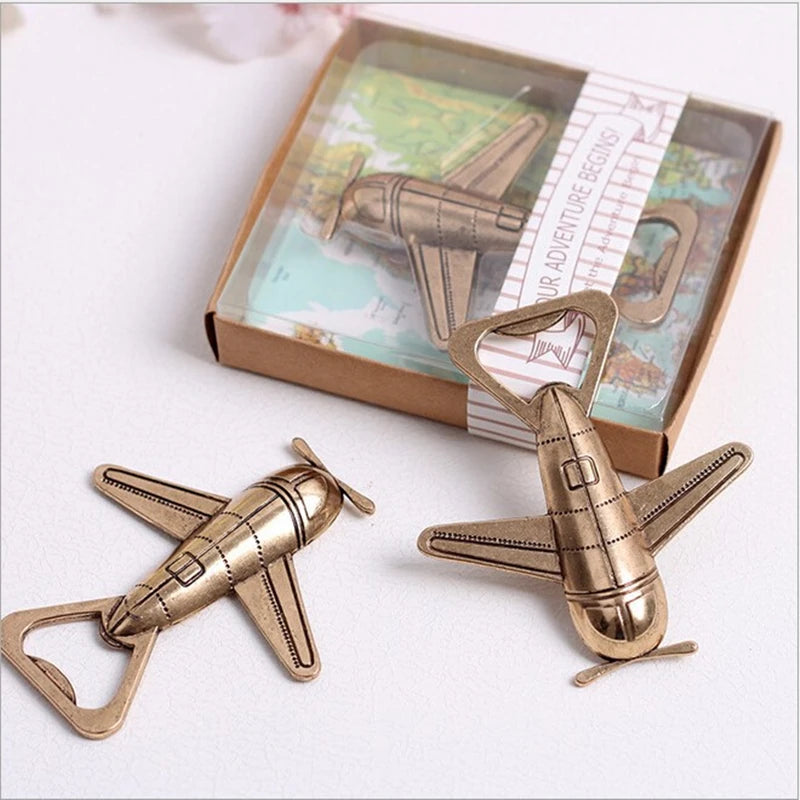 Retro Flugzeug Flaschenöffner Schlüsselanhänger – Antikes Metall Geschenk Kaufschwan®