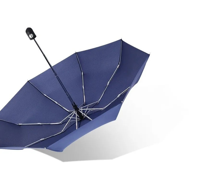 Mini Vollautomatischer Schirm – UV-beständiger Vinyl-Sonnenschutz 5-Fach Faltbarer Tragbarer Reise-Regenschirm für Sonne & Regen Kaufschwan®