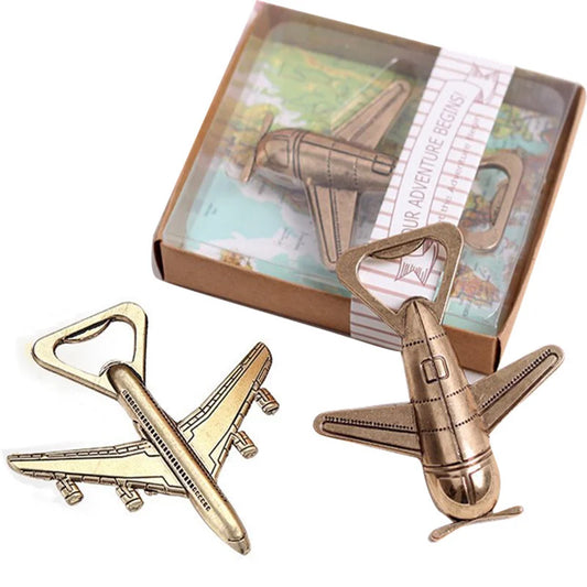 Retro Flugzeug Flaschenöffner Schlüsselanhänger – Antikes Metall Geschenk Kaufschwan®