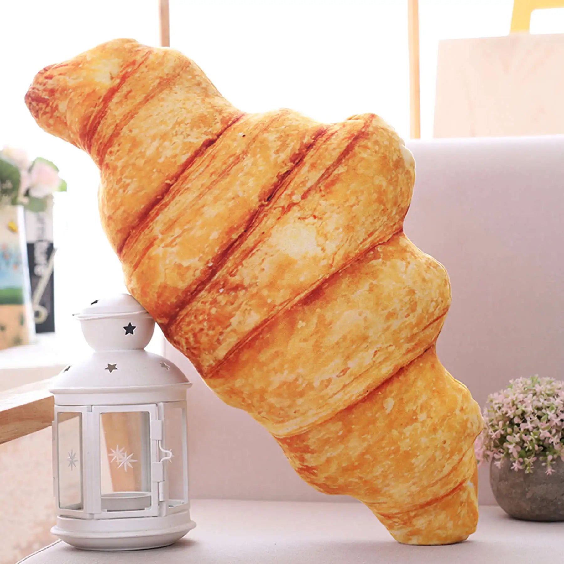 Brot Plüschkissen | Kreatives Lebensmittel Plüschtier | Lustiges Fastfood Nackenkissen | Heimdeko & Kinder Geschenk Kaufschwan®
