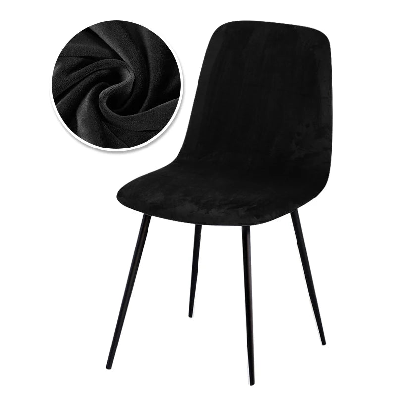 Hochwertiger Samt Stuhlbezug 1/2/4/6 Stück – Elastischer Esszimmer Stuhlüberzug | Zwei Stoffvarianten Stuhlbezüge für Zuhause Kaufschwan®