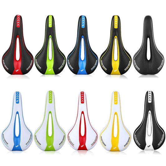 Weicher Ergonomischer Fahrradsattel – Stoßdämpfender Silikon Sitz für MTB & Rennrad | Rutschfester Qualitäts-Ledersattel Kaufschwan®