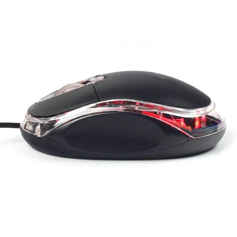 Mini Optische Kabelmaus USB – LED Ergonomische Maus für PC, Laptop & Notebook Kaufschwan®