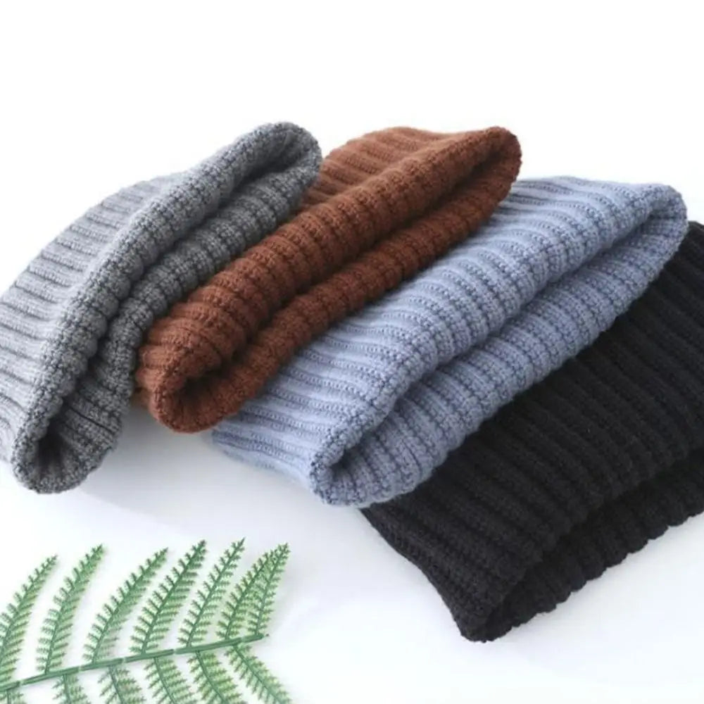 Gestrickter Halswärmer – Winddichter Warmer Winter Schal für Damen & Herren | Dickes Gestricktes Kälteschutz Schlauchtuch Kaufschwan®