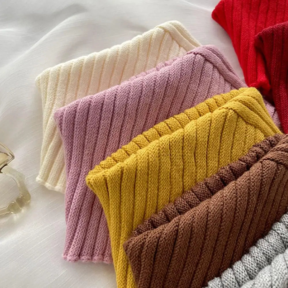 Abnehmbarer Winter Schal – Winddichter Gestrickter Fake Rollkragen für Damen | Warmer Halswärmer für Kaltes Wetter Kaufschwan®
