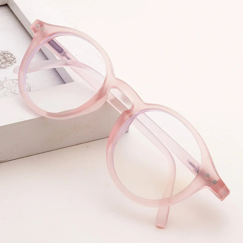 Kinder Anti-Blau-Licht Brille – Vintage Runde Fassung | Schutzbrille für Jungen & Mädchen mit Klarem Glas Kaufschwan®