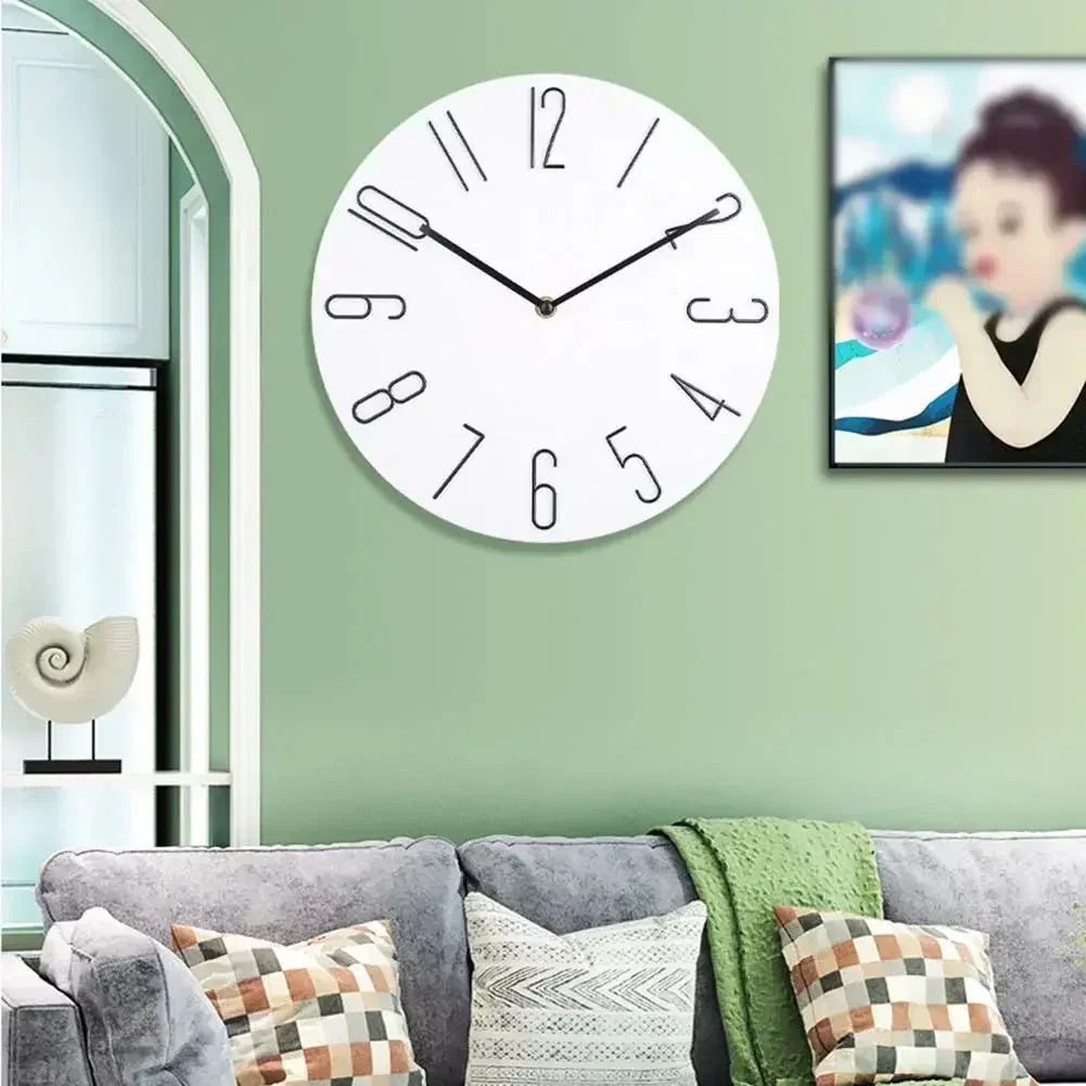 Moderne Minimalistische Luxus Wanduhr – Leise Quarz Deko Uhr Kaufschwan®