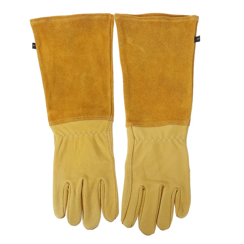 Robuste Dornenfeste Gartenhandschuhe mit Langem Schutz Ärmel für Rosenschnitt Arbeit Kaufschwan®