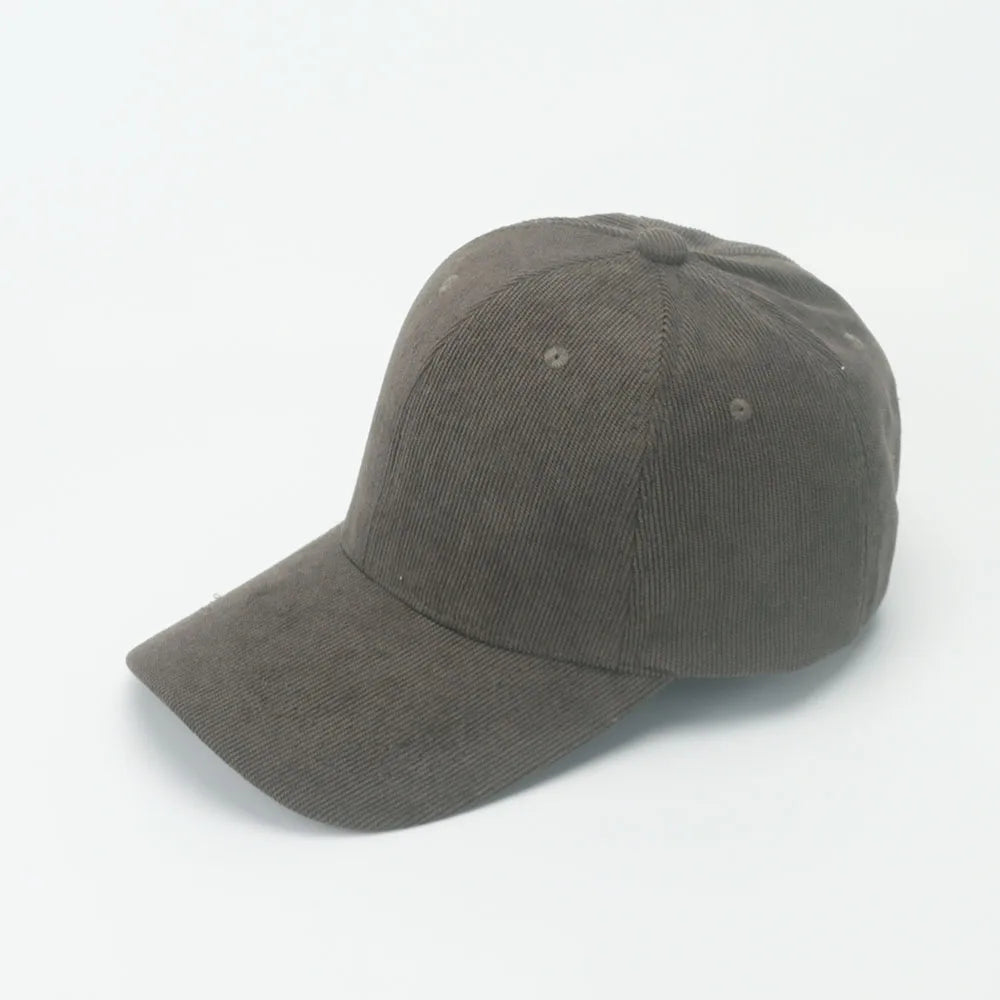 Corduroy Baseballkappe | Damen Retro Einfarbige Baseballcap | Herbst Winter Hüte für Herren & Damen | Unisex Freizeit Gebogener Schirm Kaufschwan®