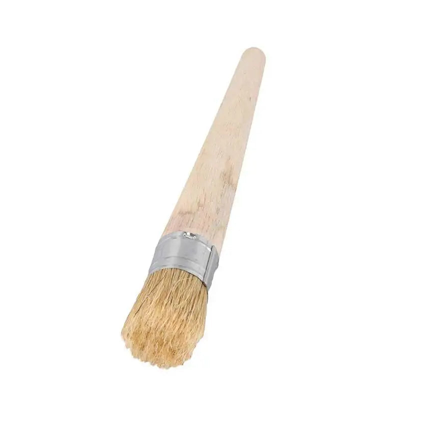 Hochwertiger Künstlerpinsel – Rundborsten Pinsel mit Holzgriff für Wachs, Kreide und Ölmalerei Kaufschwan®