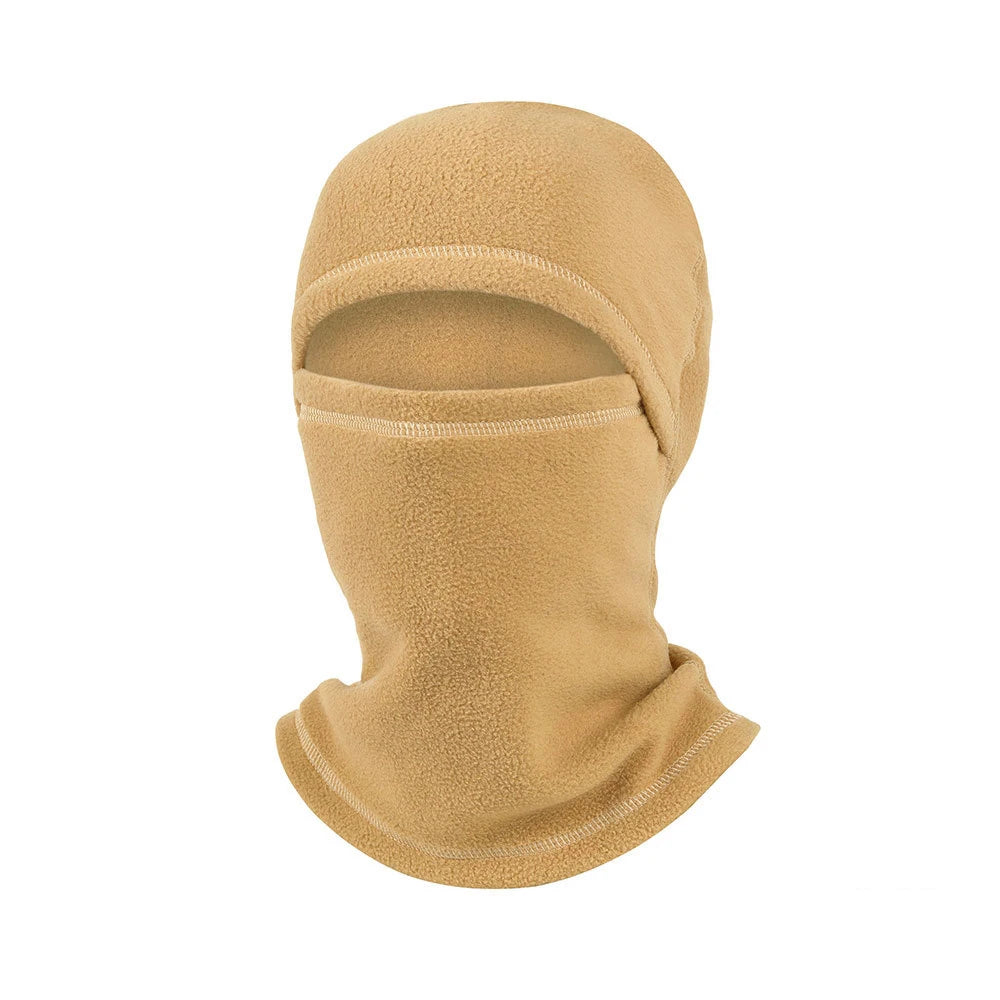 Vollgesichts-Balaclava – Winter Thermo-Fleece-Maske | Motorrad, Fahrrad & Sport Lauf Sturmhaube mit Halswärmer Kaufschwan® Beige