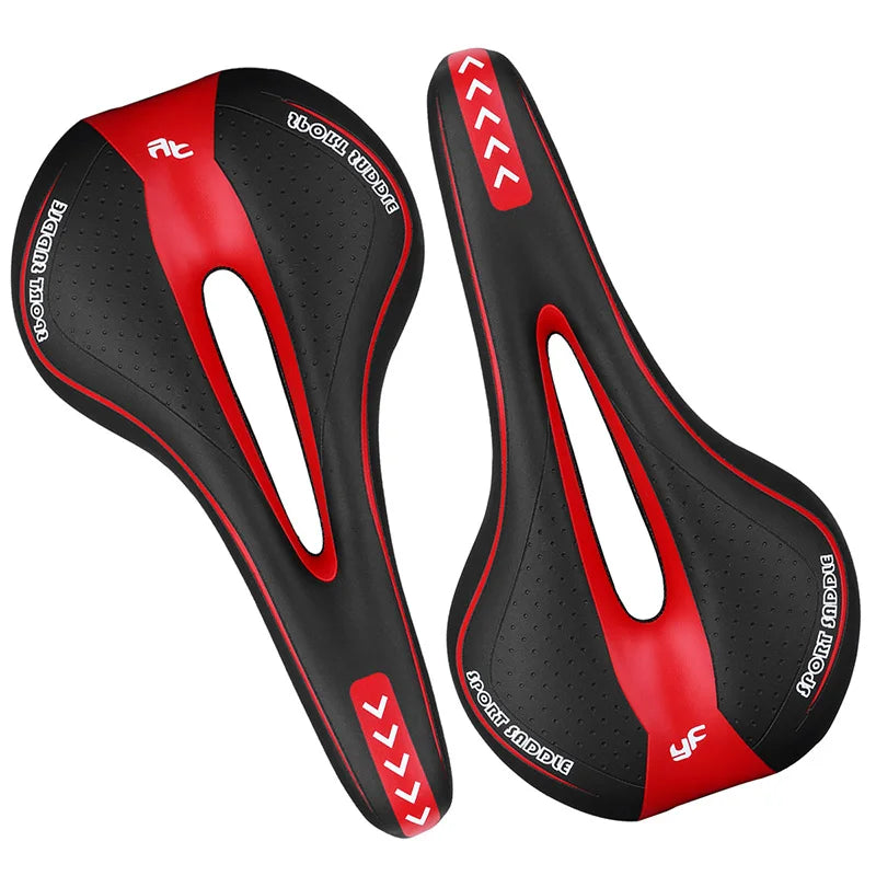 Weicher Ergonomischer Fahrradsattel – Stoßdämpfender Silikon Sitz für MTB & Rennrad | Rutschfester Qualitäts-Ledersattel Kaufschwan®